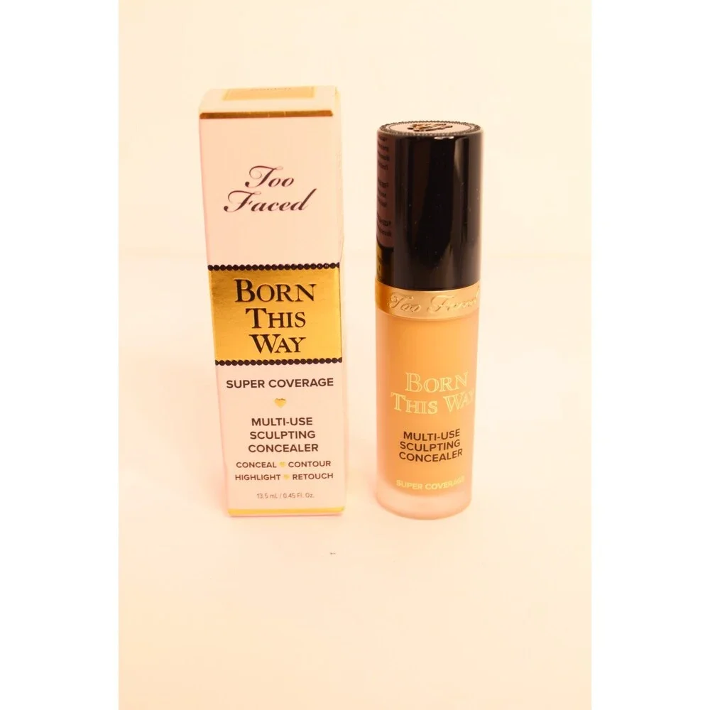 Too Faced Born‎ This Way Golden Super Coverage Multi-Use Concealer 0.50 oz NIB